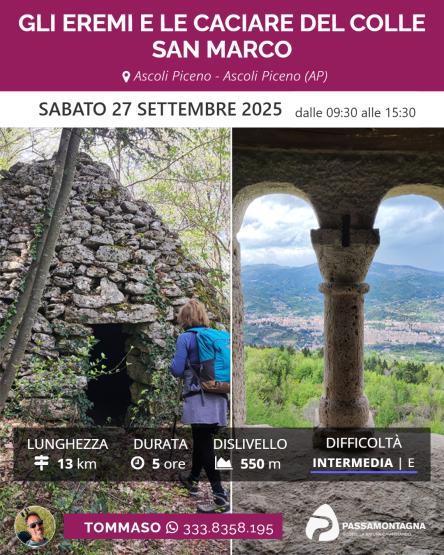 L'eremo sospeso e le caciare del Colle San Marco