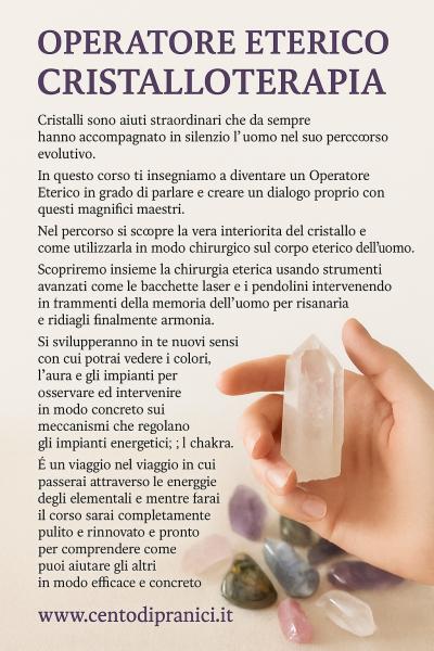 Corso di Cristalloterapia Eterica