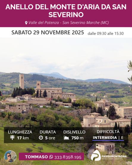 Anello del Monte d'Aria da San Severino