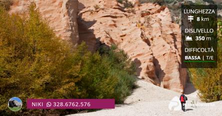 Escursione alle Lame Rosse dal Salto della Ruffella