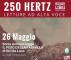 250 HERTZ letture ad alta voce - 3°appuntamento