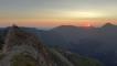 Il tramonto dalla vetta del monte Sibilla